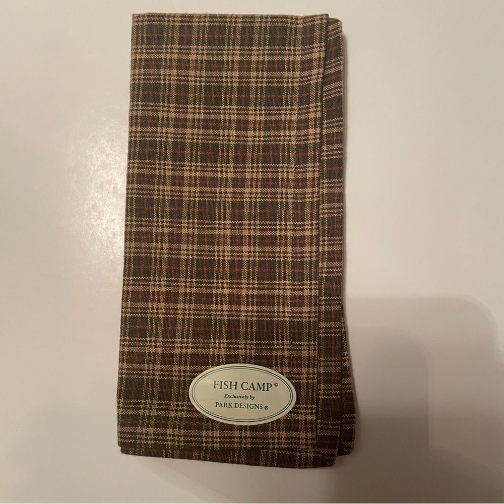 Fish Camp Plaid placemats set of 6 18 x 18
